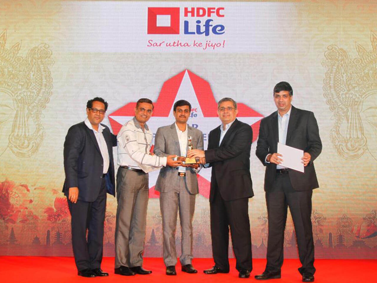 National Rank 1 Award by Mr. Amitabh Chaudhry (MD HDFC Life)